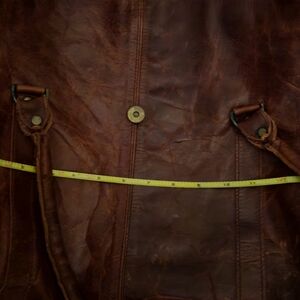 Shoulder book bag/ laptop/office bag. 14"  x 14" x4" All leather